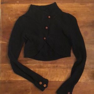 Black Anthropologie Sweater by Charlie & Robin
